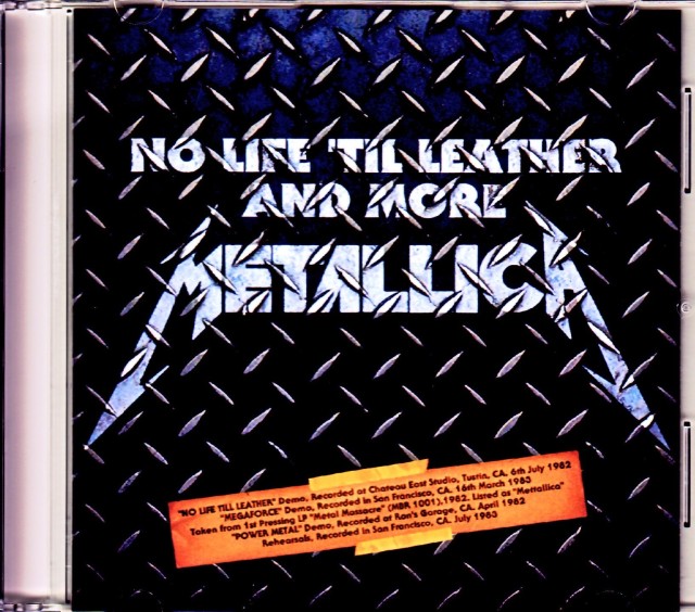 Metallica メタリカ/Early Rare Demo Collection CA,USA 1982-1983