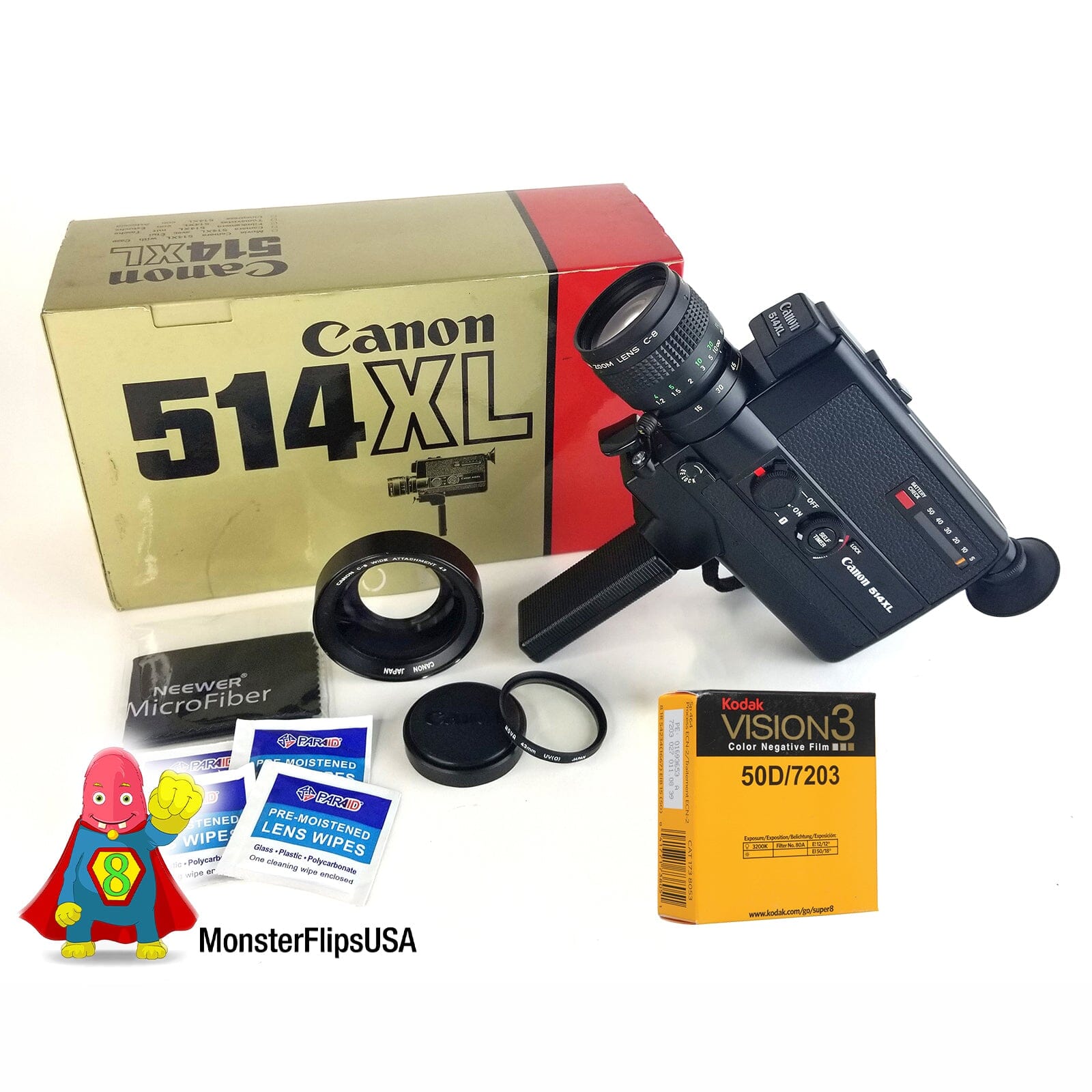 Canon 514XL Super 8 Camera Professionally Serviced & Fully