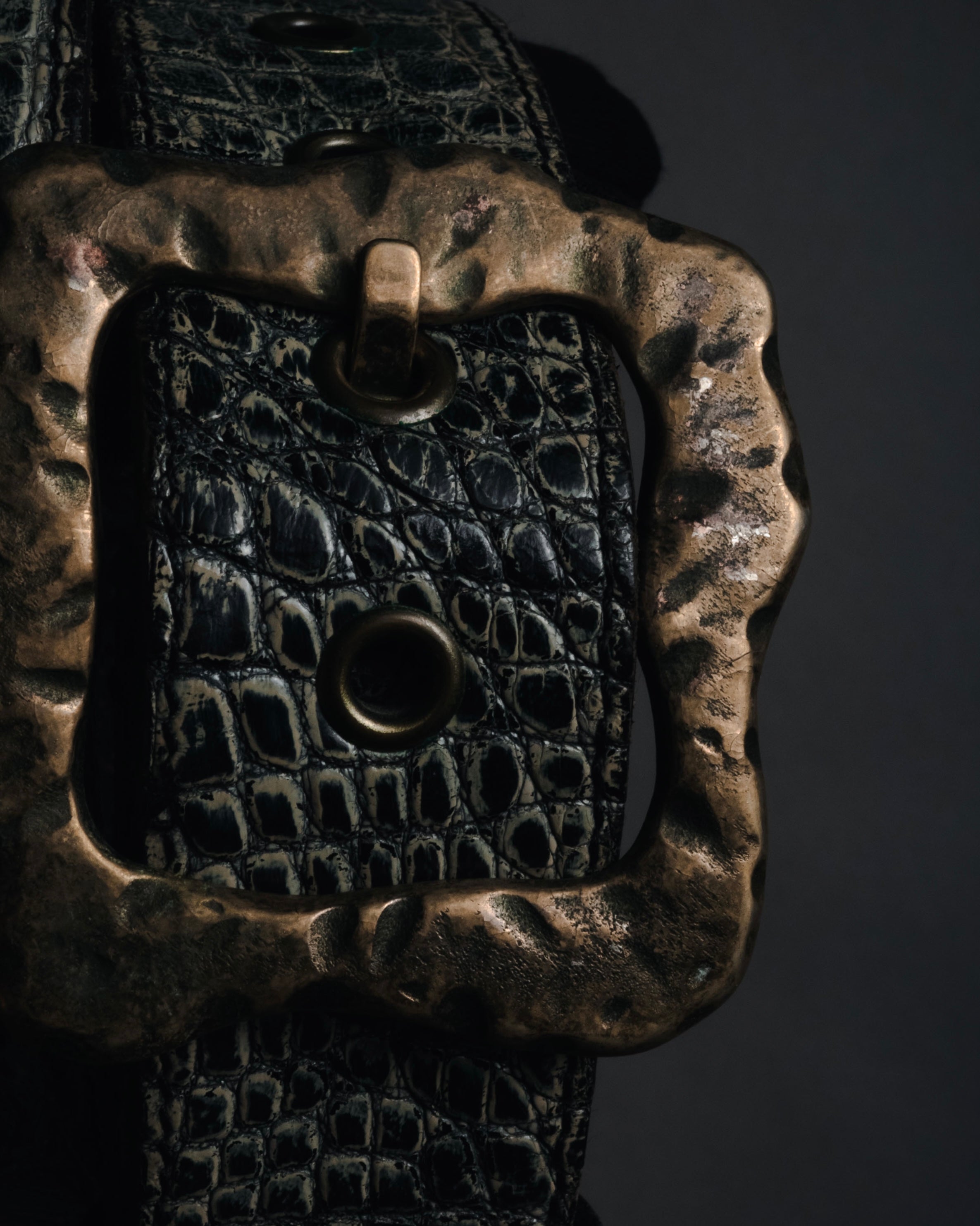 DOLCE&GABBANA (ドルチェ＆ガッバーナ) - ベルト クロコ型押し