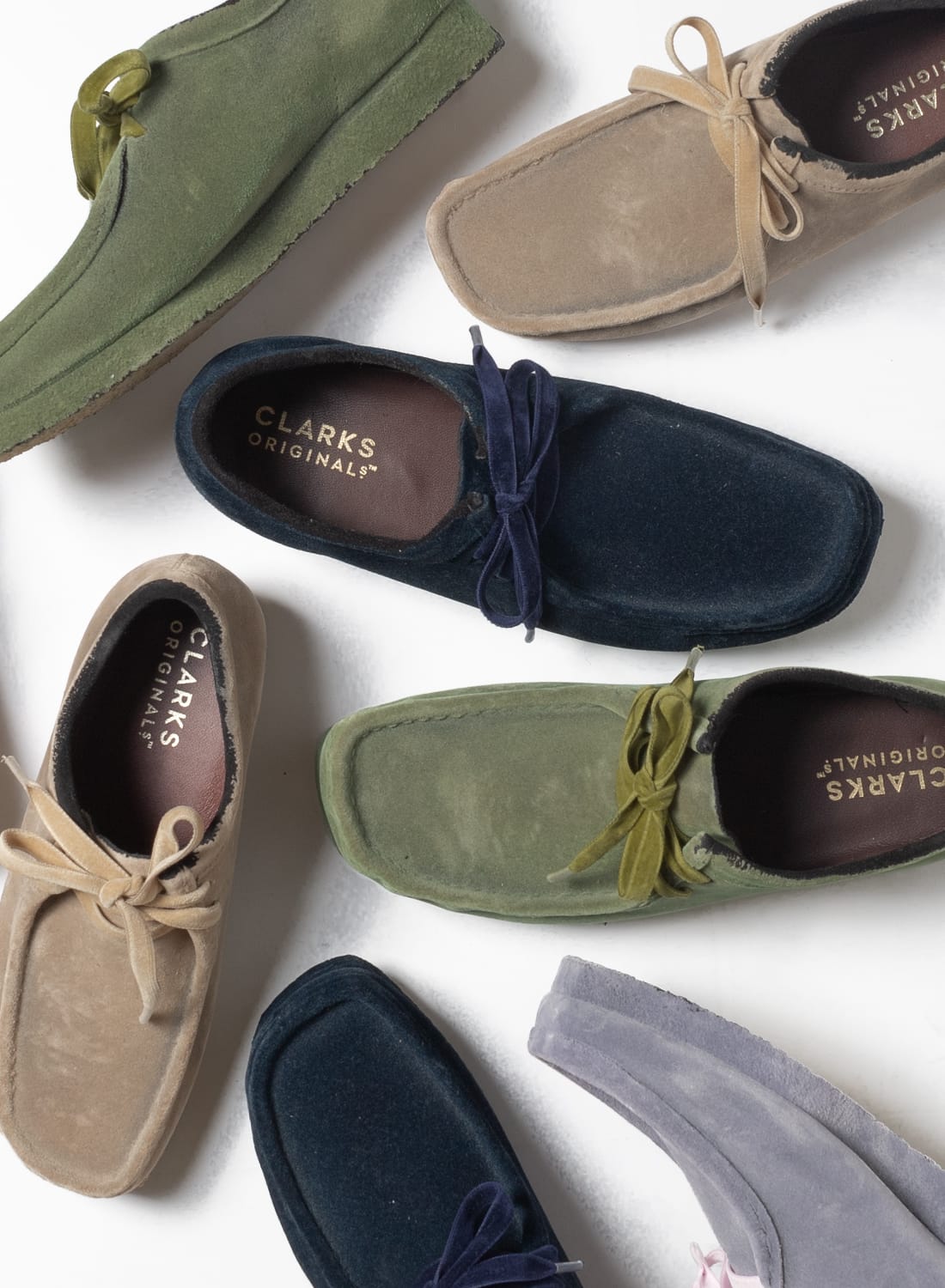 PIGMENT SPRAYING SHOES‐WALLABEE‐|ピグメント スプレーイング