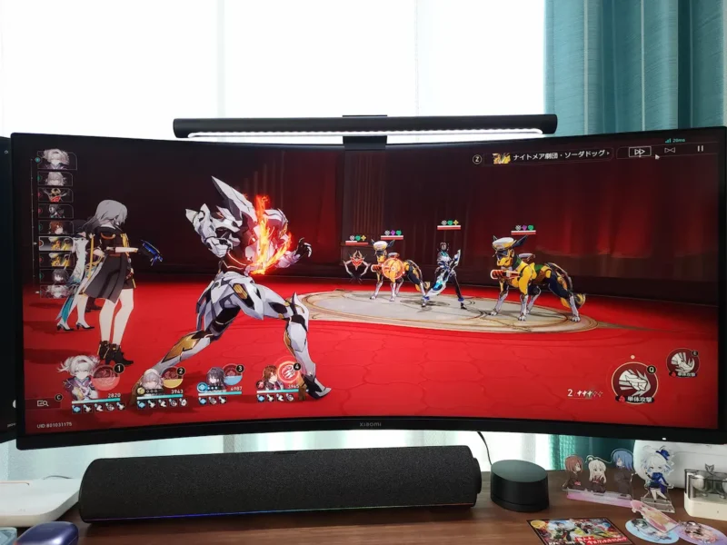 Xiaomi ウルトラワイドモニター レビュー】高解像度で180Hz対応なのに