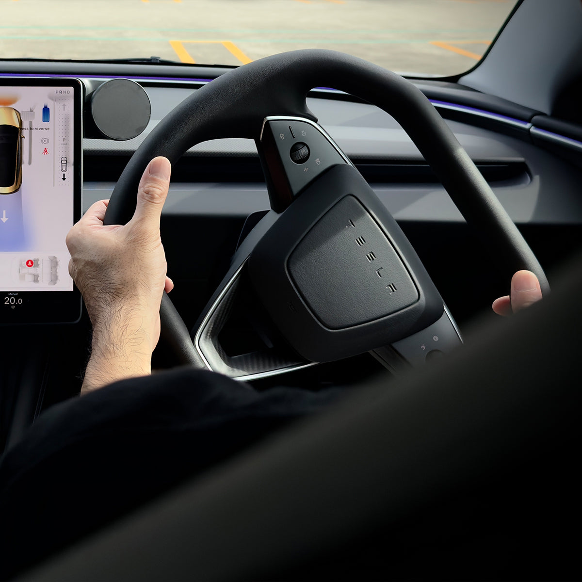 CYBER STEERING WHEEL for Tesla Model 3 Highland