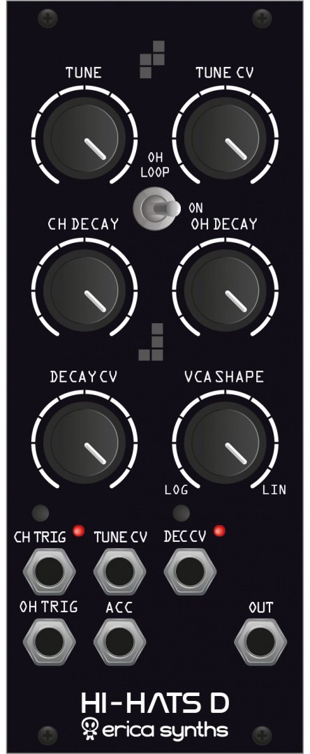 Erica Synths HiHats D - Eurorack Module on ModularGrid