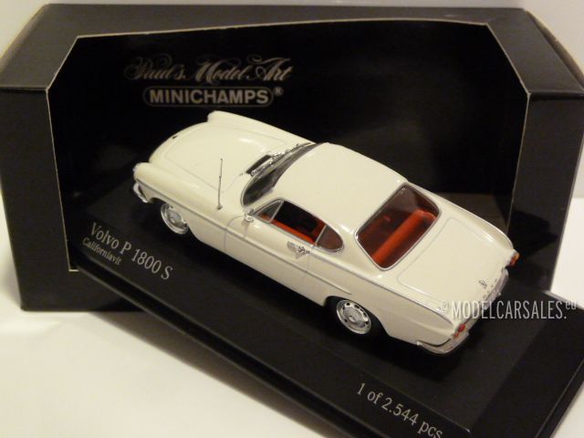 MINICHAMPS✪Volvo P 1800 S ホワイト Volvo P1800 S California White