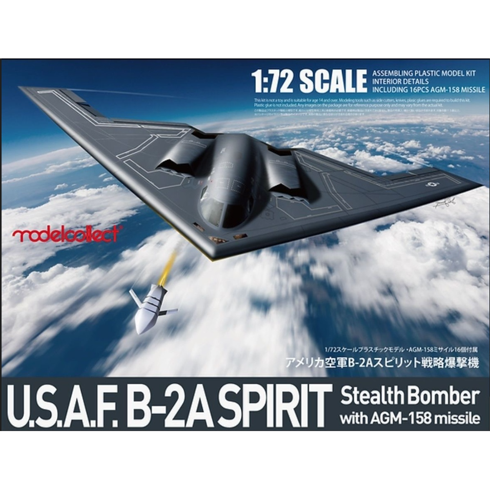 USAF B-2A Spirit Stealth Bomber with AGM-158 missile – ModelCollect