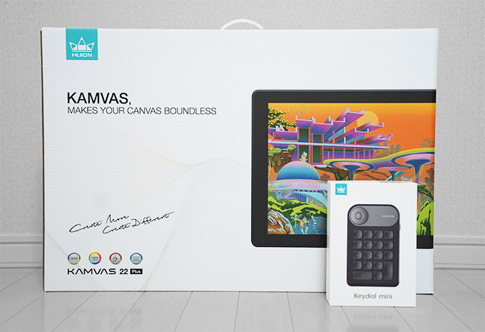 HUION KAMVAS 22 Plus+keydial mini 液晶タブレット レビュー • 3DCG