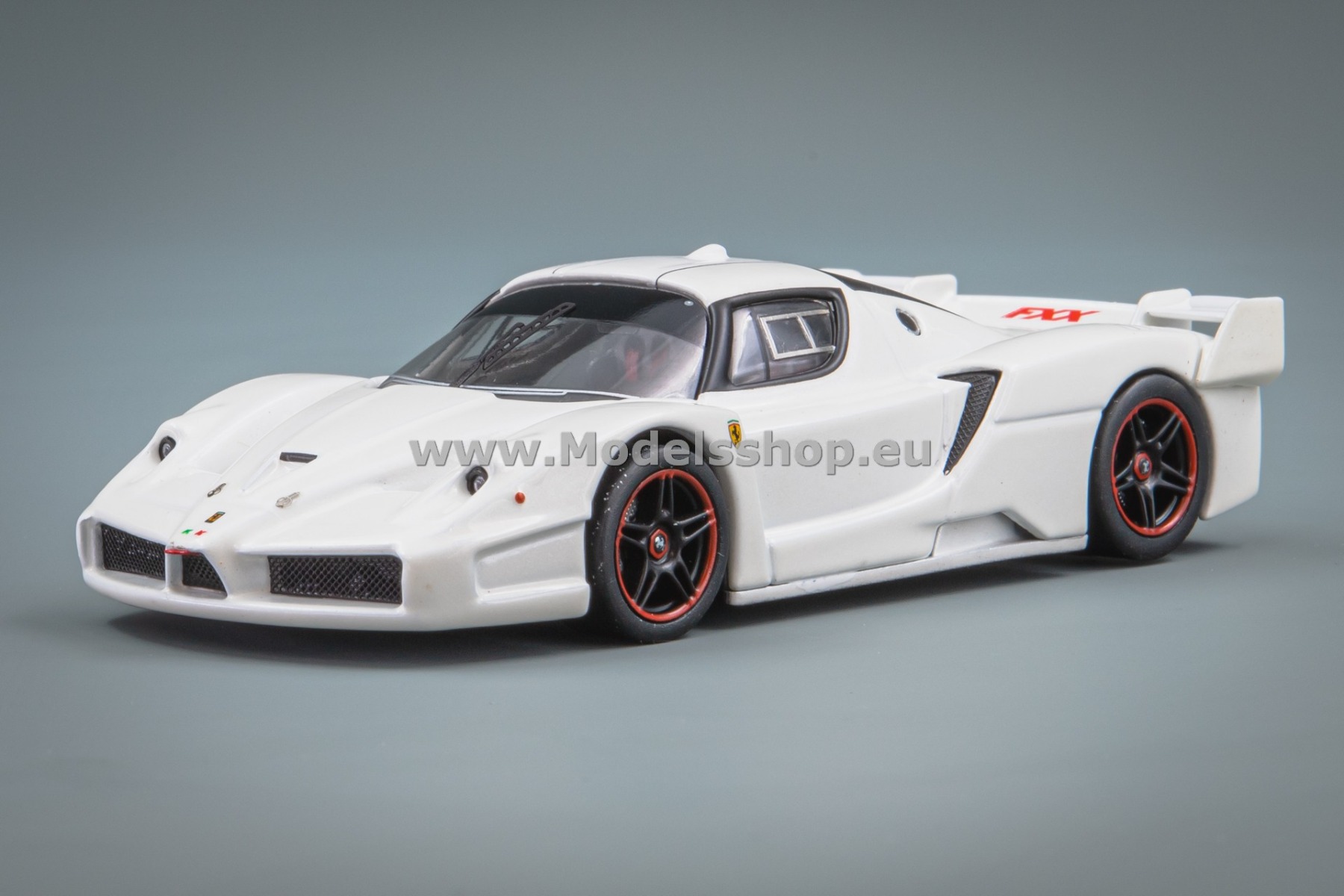06 Ferrari FXX pearl white mica with black rims Hot Wheels Elite