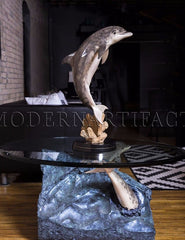 Robert Wyland - Dolphin Experience Sculpture Art Furniture Coffee