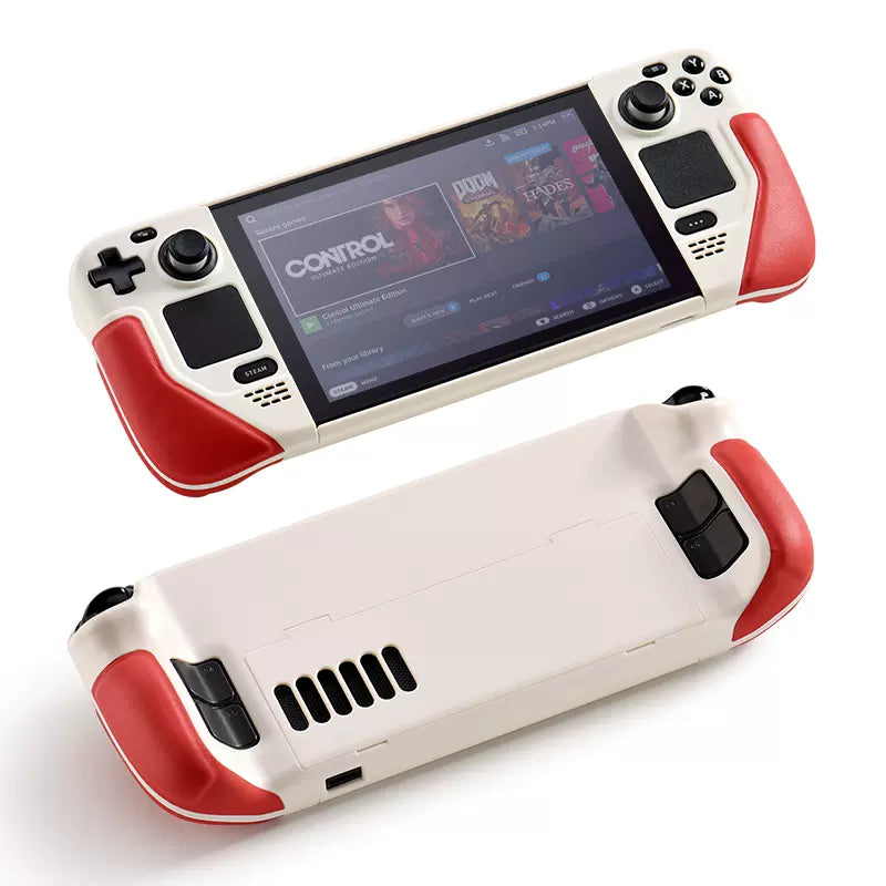 MoeMolly Contrast Color Steam Deck LCD/OLED Protective Case-Red&White