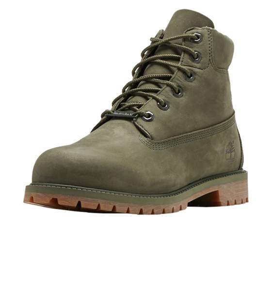 Timberland 6IN WATERPROOF BOOT Junior - DARK GREEN NUBUCK – Moesports