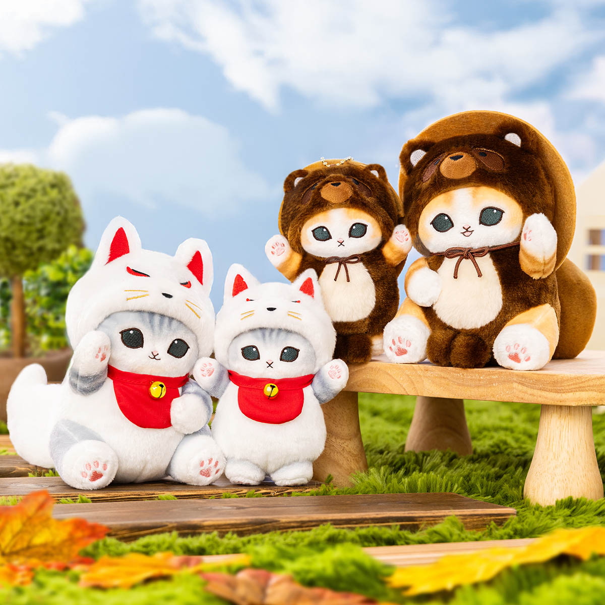 mofusand 尻尾ぶらりん 信楽たぬきにゃんマスコット | mofusand