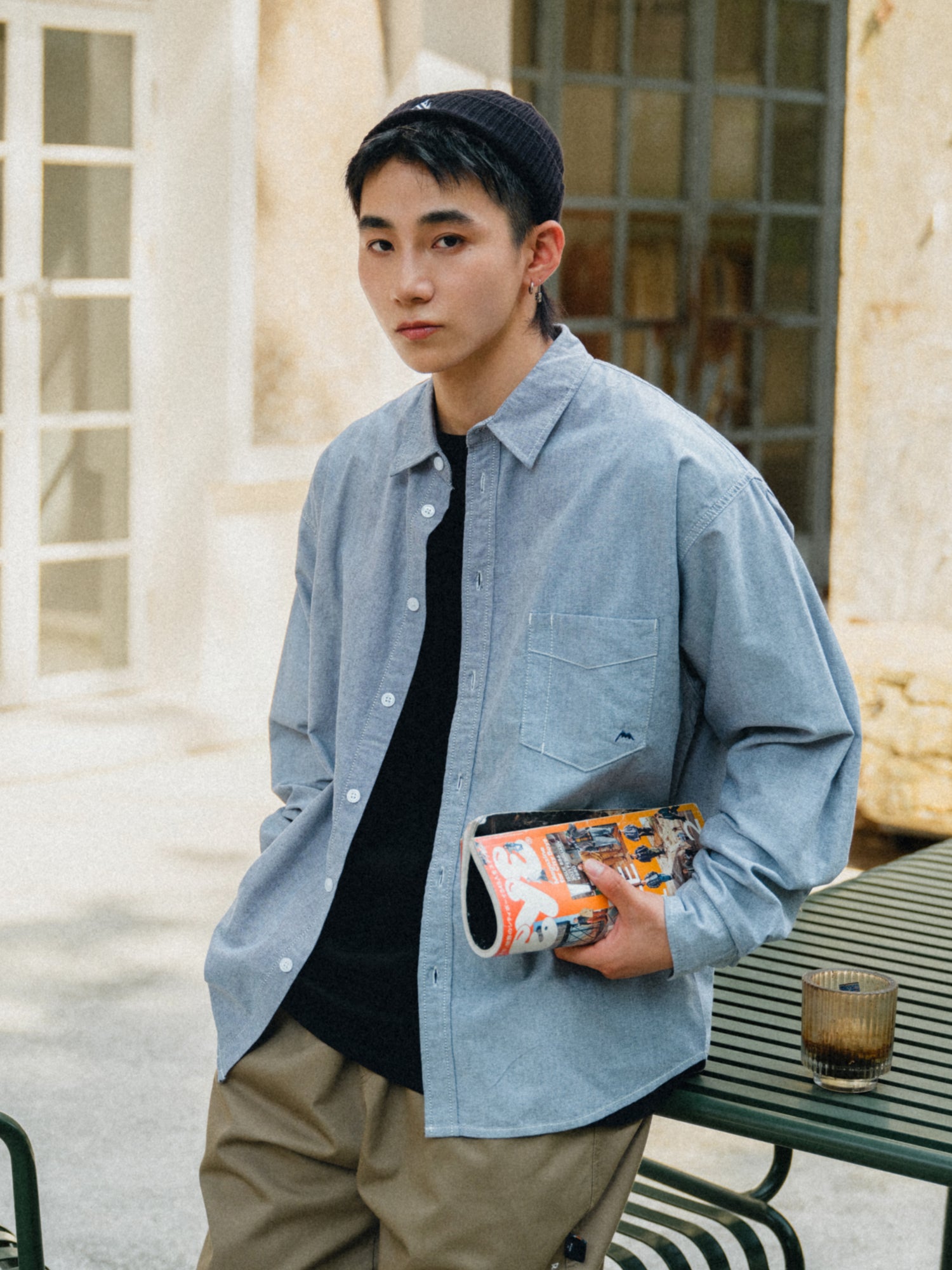 NANDCHN ワンポイント刺繍 シャツ – MOBU