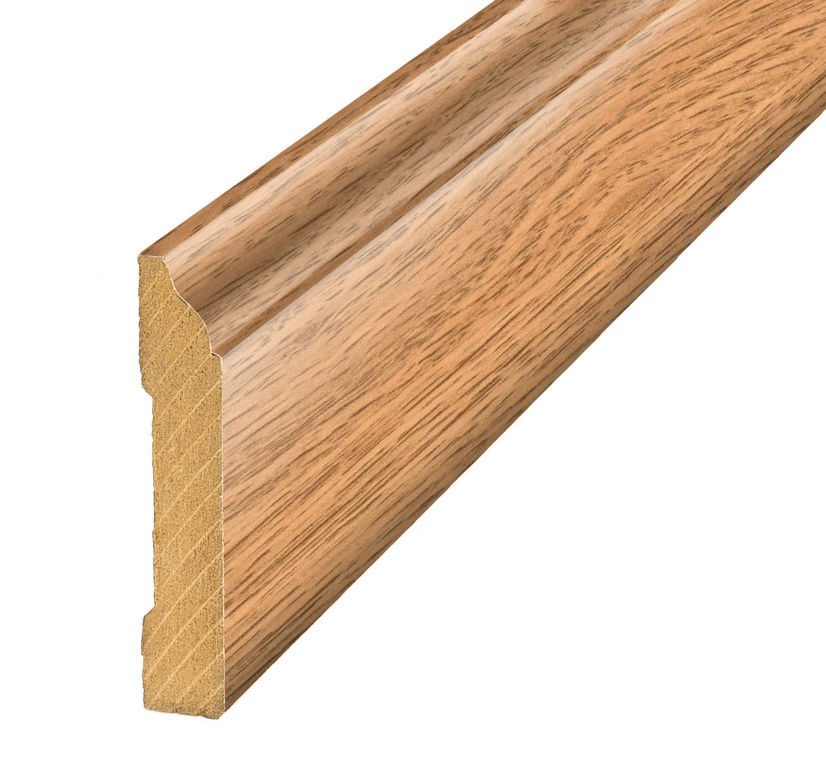 Project Source Honey 94.5-in L Prefinished Laminate wood Wall Base