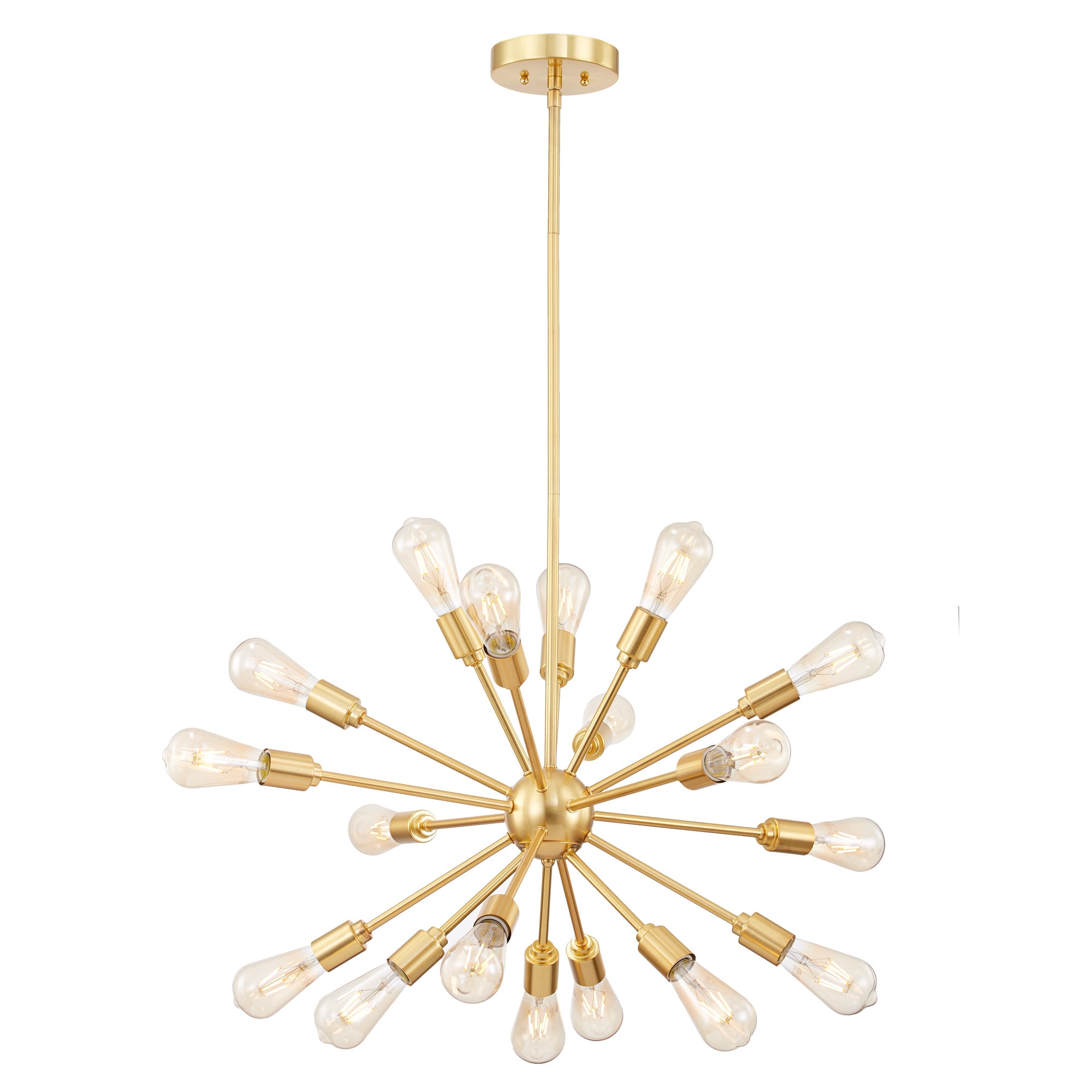 Origin 21 Grayford 18-Light Brushed Gold Mid-century Chandelier