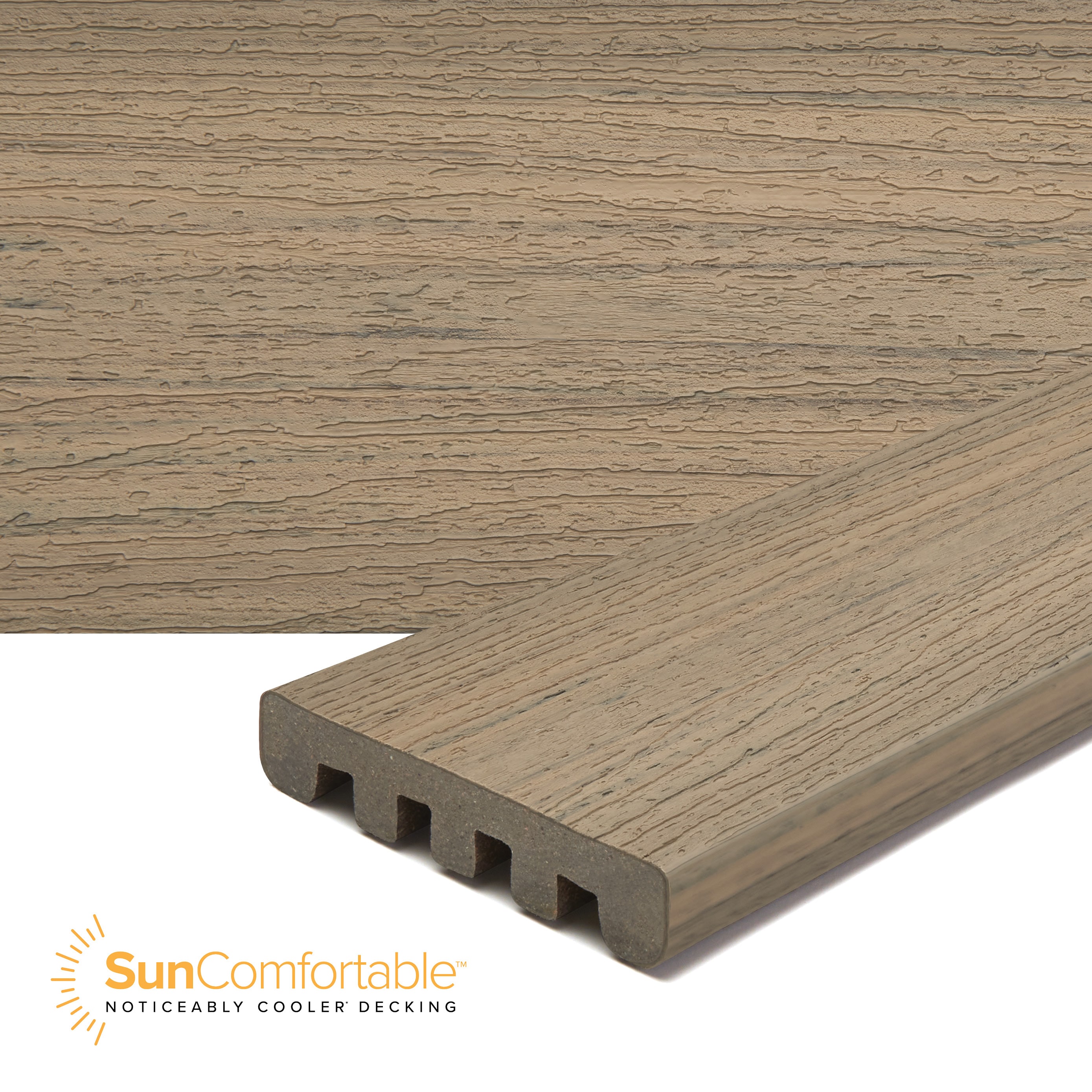 Trex Enhance Naturals 1-in x 6-in x 8-ft Honey Grove Composite