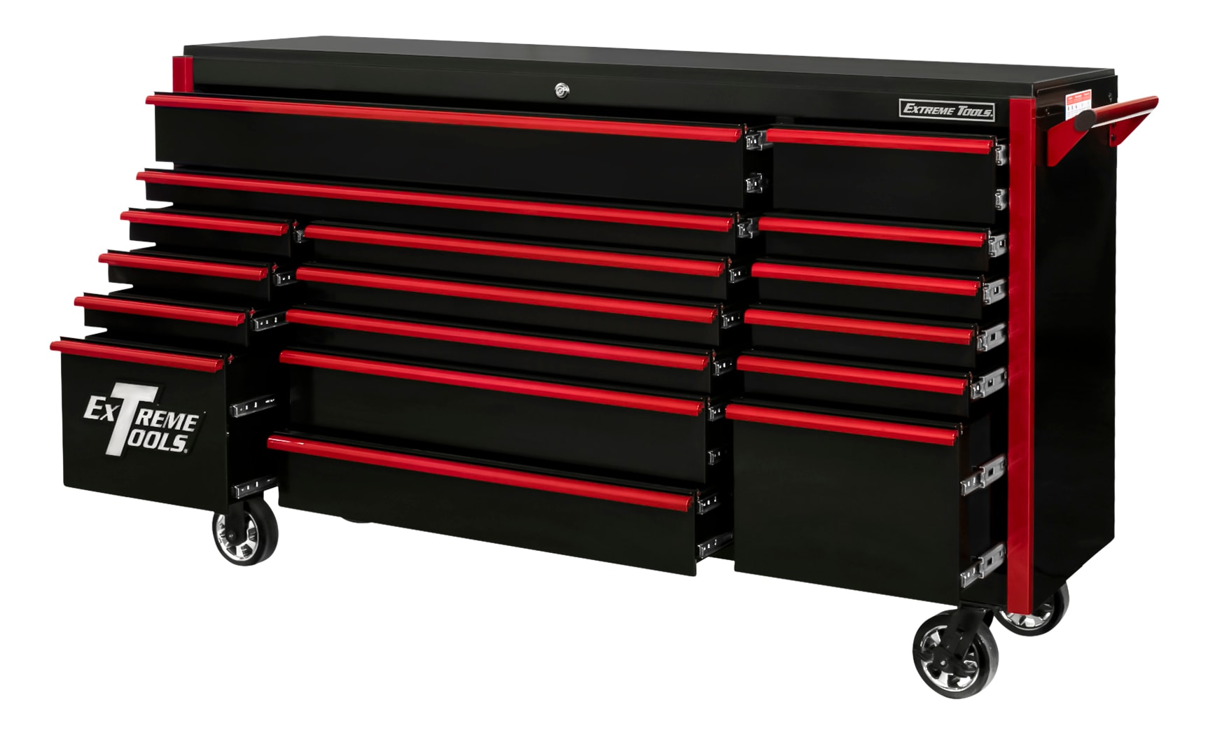 Extreme Tools DX Series 72-in W x 42.75-in H 17-Drawer Steel