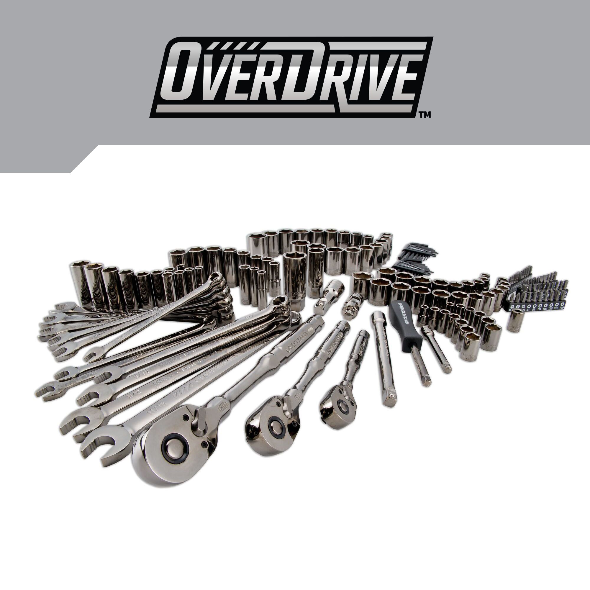 CRAFTSMAN OVERDRIVE 154-Piece Standard (SAE) and Metric Gunmetal