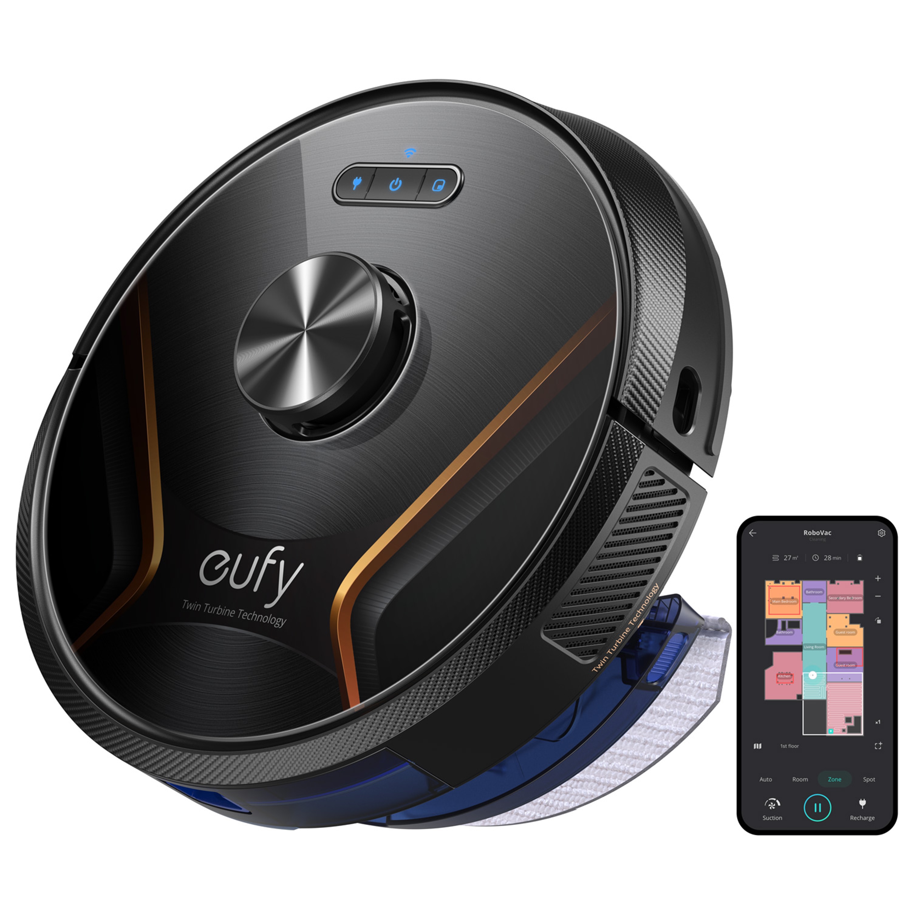 eufy eufy RoboVac X8 Hybrid Auto Charging Pet Robotic Vacuum and