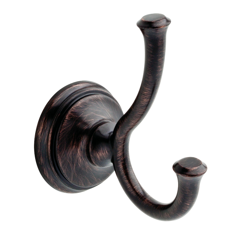 Delta Cassidy Venetian Bronze Double Wall Mount Towel Hook 79735