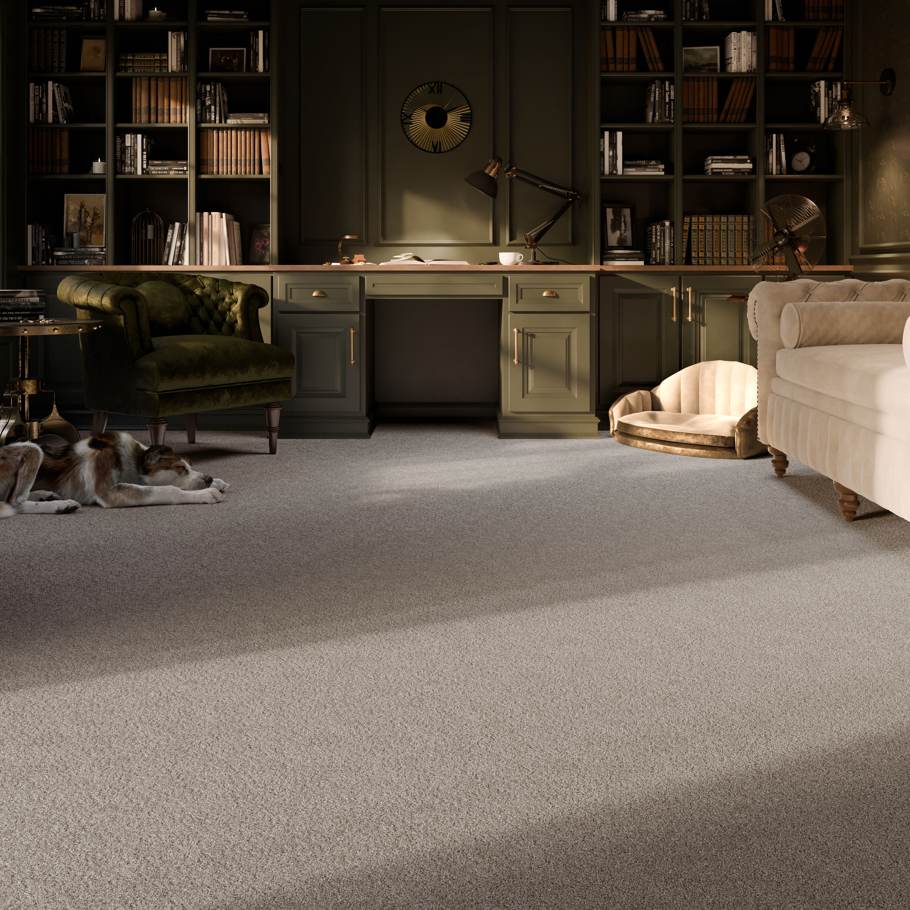 STAINMASTER PetProtect with LeakDefense Paws Of Joy Mocha Brown