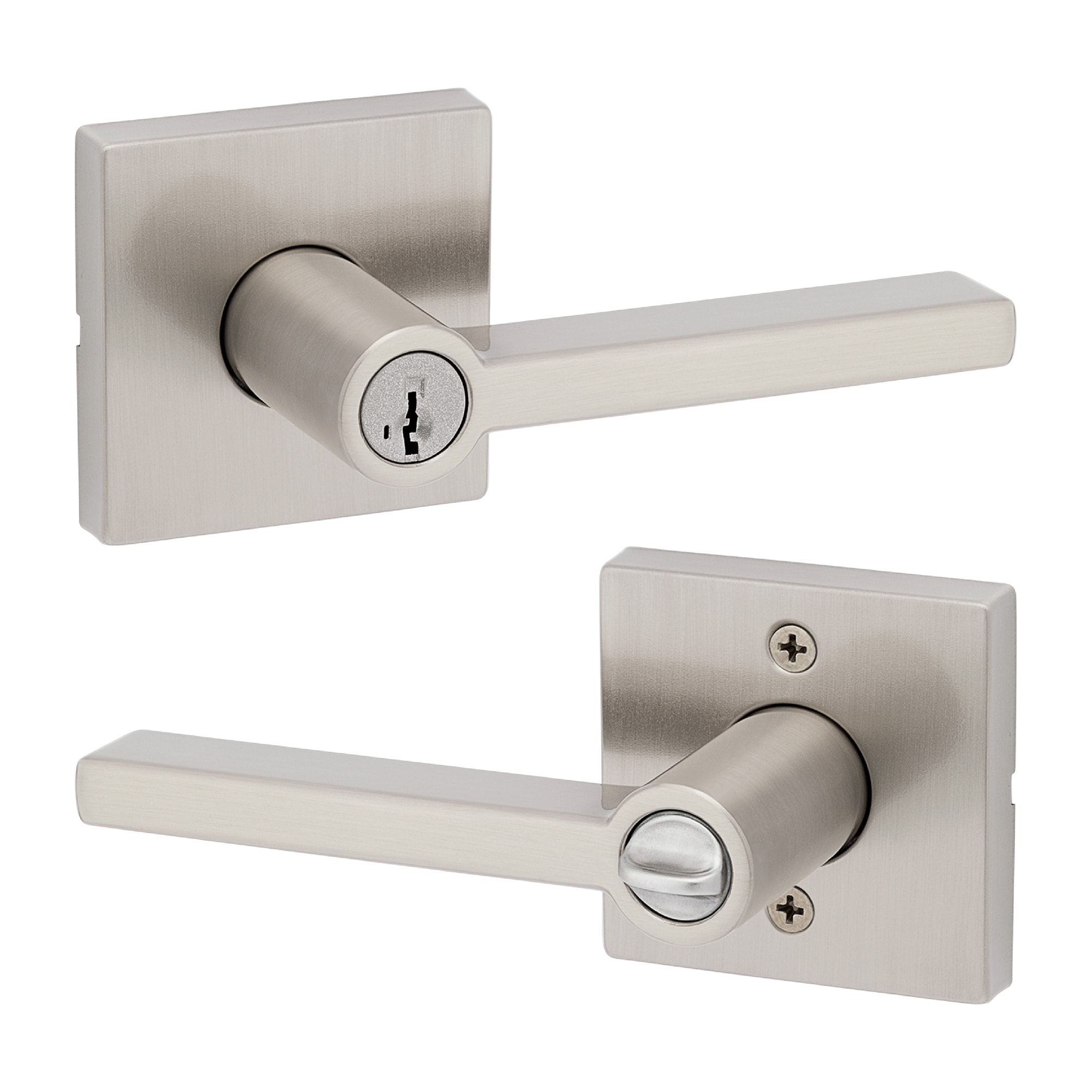 Kwikset Signature Series Halifax Satin Nickel Exterior Keyed Entry