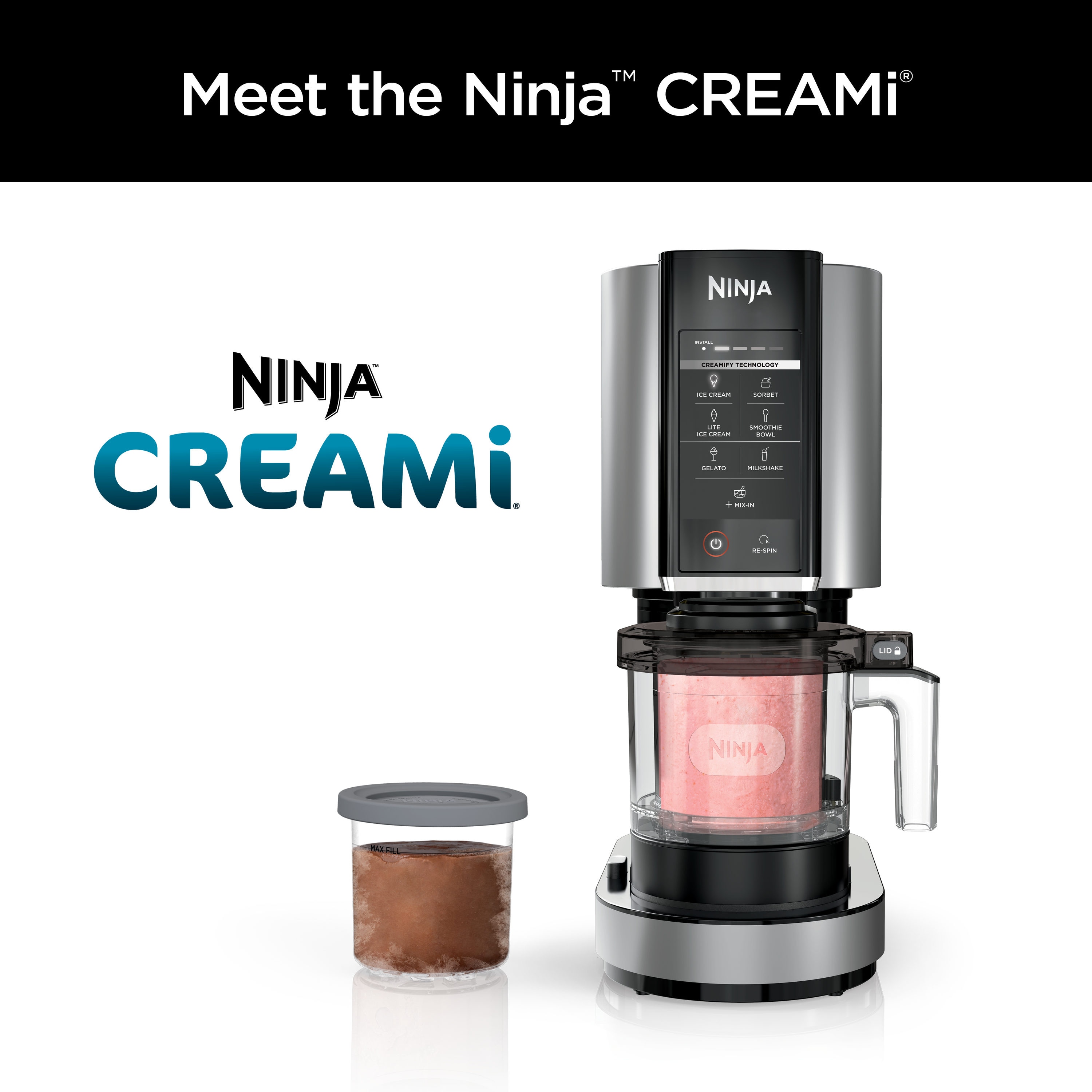 Ninja CREAMi 16-Quart Electric Ice Cream Maker (Makes Gelato