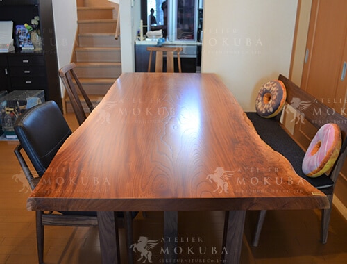 ダイニングテーブルxケヤキ【埼玉県入間市】ケヤキ ダイニングテーブル