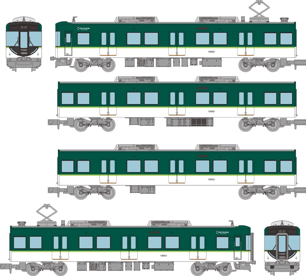 鉄コレ】京阪電車13000系 2021年11月発売 | モケイテツ