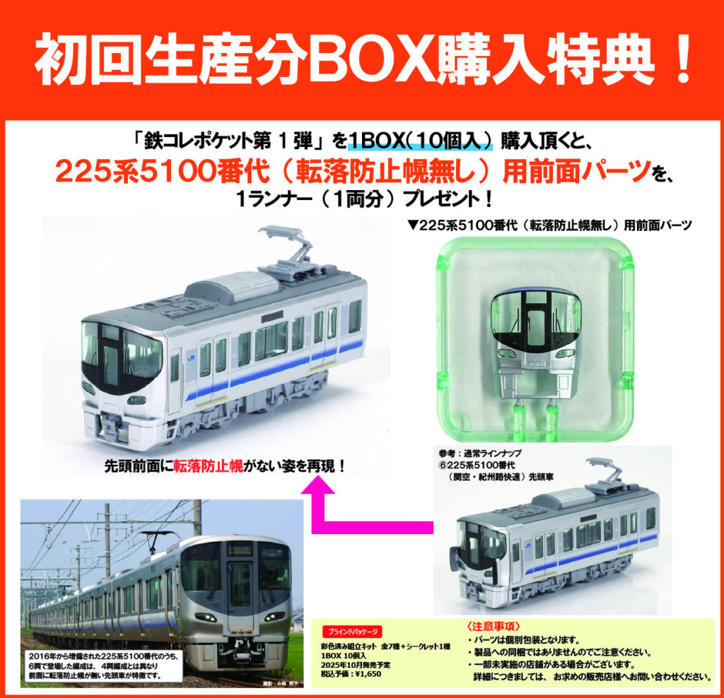 鉄コレ】鉄コレポケット第1弾 東西JR快速電車編 2025年10月発売