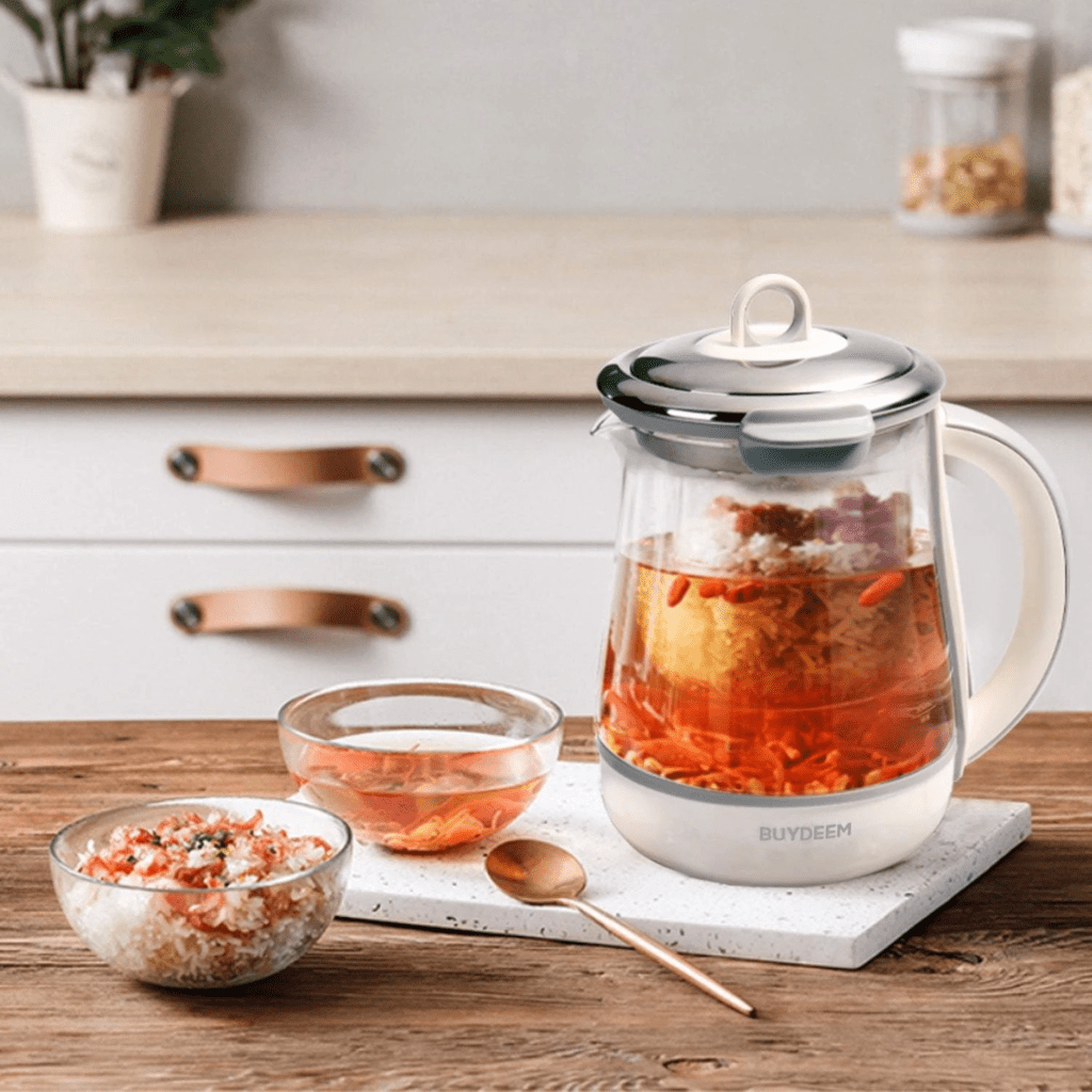 とろ火調理ができるガラス電気ケトル – BUYDEEM（バイディーム）薬膳