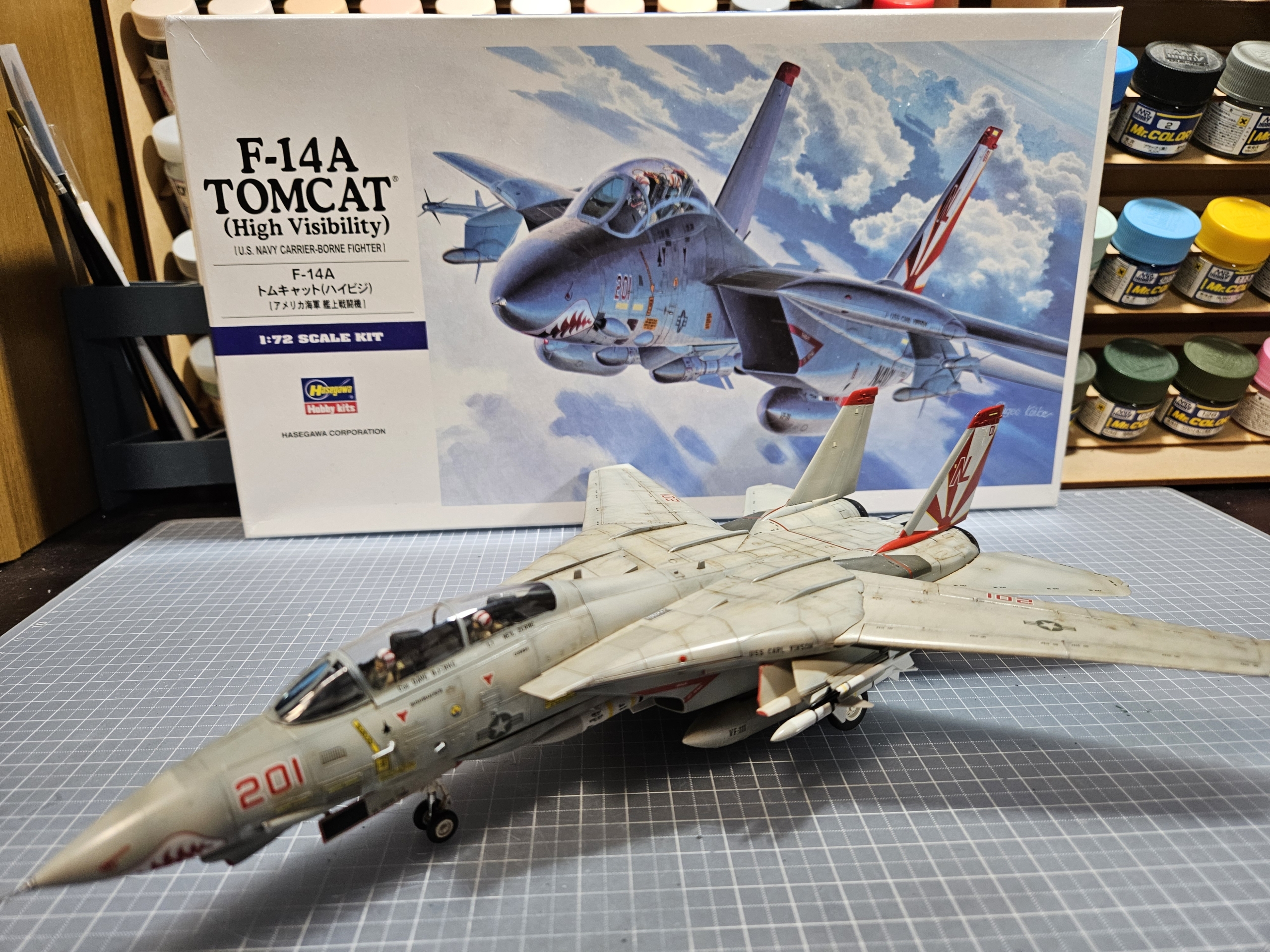 HASEGAWA 1/72 F-14A TOMCAT（High Visibility） | 気まぐれプラモ趣味