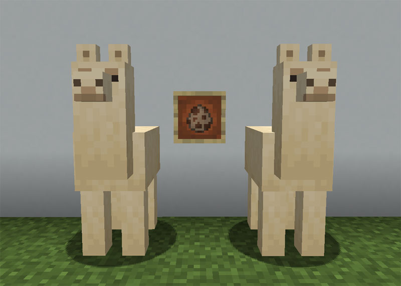 マイクラ(JE)】ラマのスポーンエッグの入手方法と使い道を解説（あか