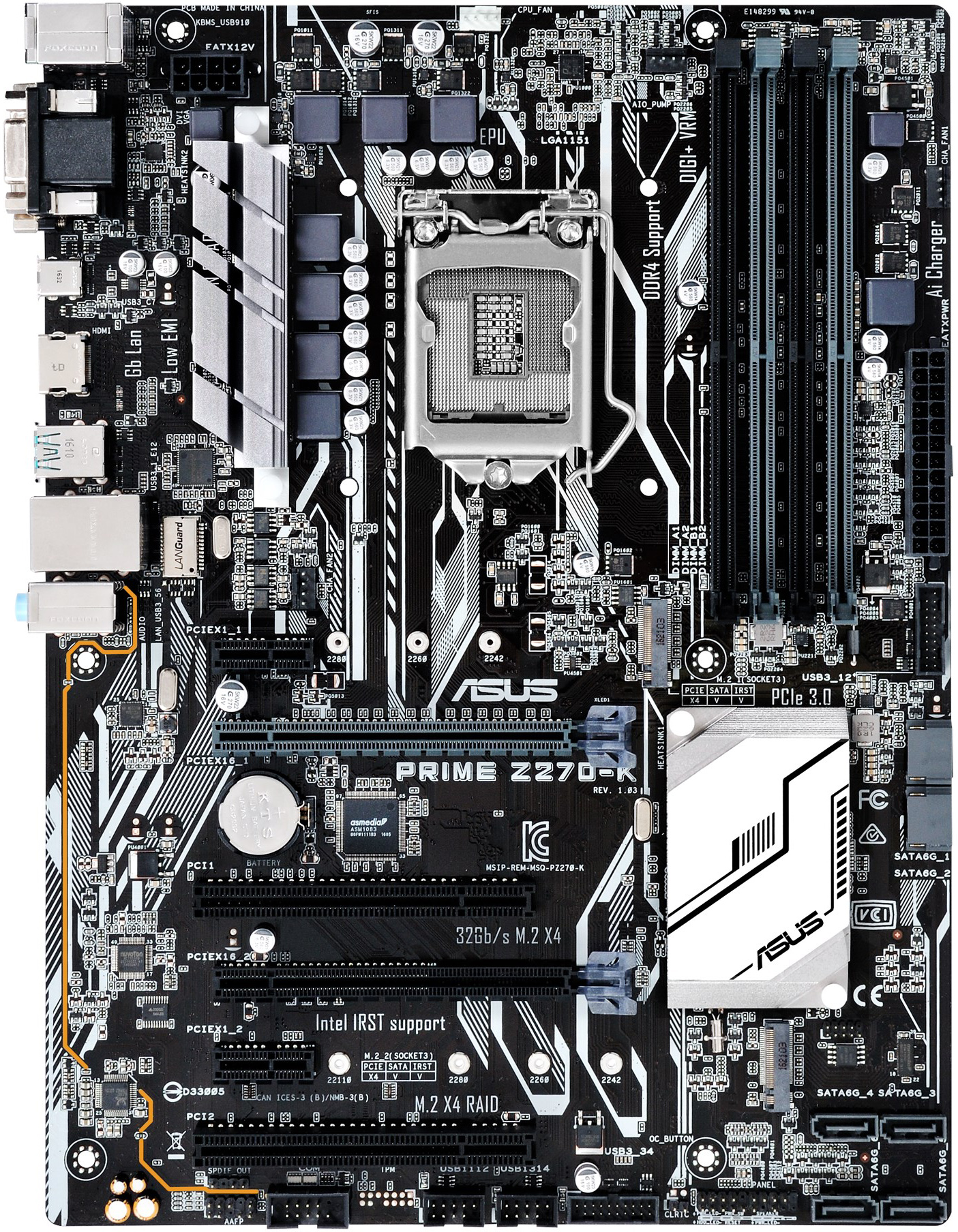 Asus Prime Z270-K - Motherboard Specifications On MotherboardDB