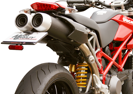 MotoCrazy - Hypermotard用ステンレス製フェンダーレスキットの製品ページ