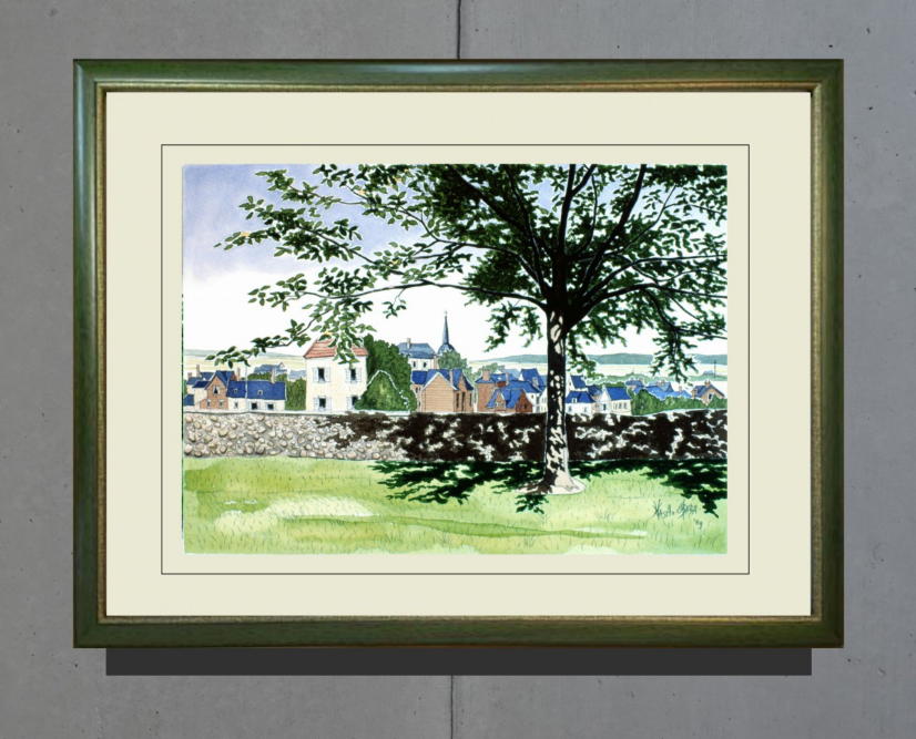 好評のリトグラフ集Ⅰ・風景画（小原雅夫作品） - 函館のカトリック