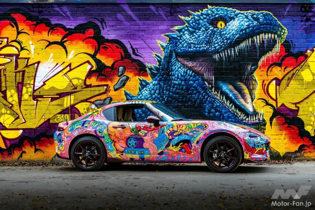 その名は「歌舞伎タウン」塗装に100時間！ゴジラを描いた