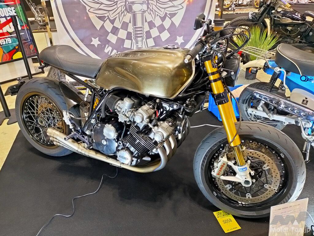 伝説の6気筒マシン、ホンダCBX1000にドゥカティ1098のプロアームを