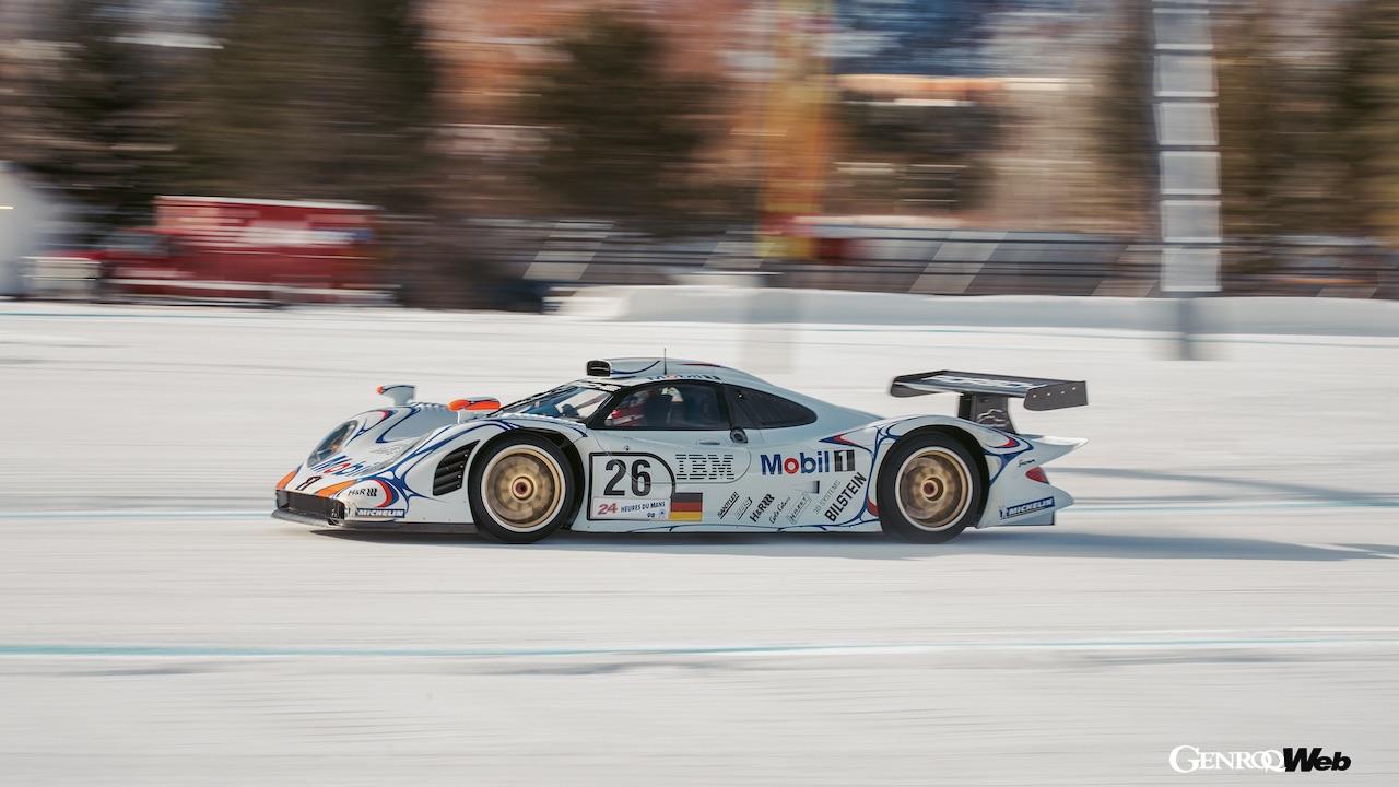 アイスレースでル・マン24時間ウイナー「ポルシェ 911 GT1」が見事な