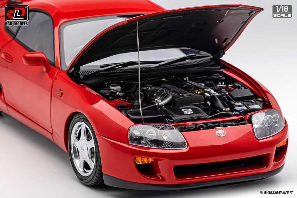 可動式リフトと2JZキーホルダーも付属！」超精巧な1/18スケールのJZA80