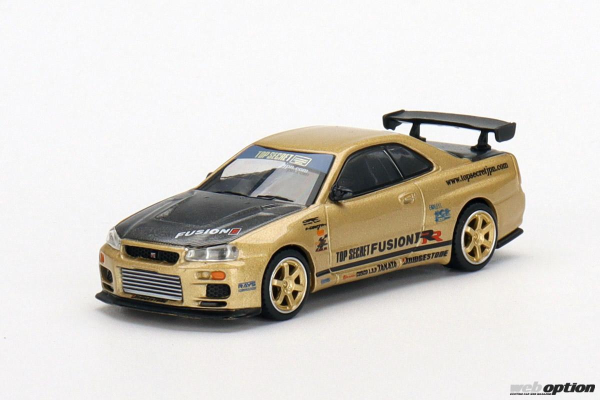 懐かしい2002年頃の姿を再現！」トップシークレットのゴールドBNR34が1