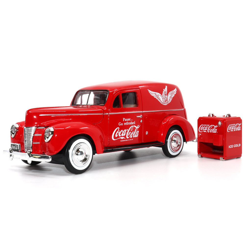 1940 Coca Cola Ford Delivery Van w/ Cooler (1:24 Scale) — Motor