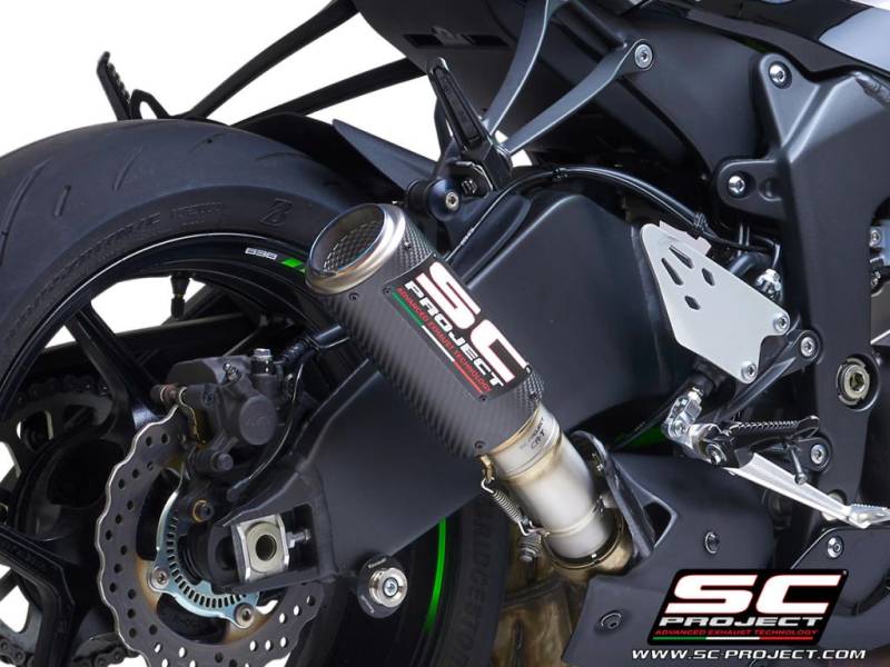 SC Project CR-T Slip-on Exhaust: Kawasaki Ninja ZX-6R 636 '19+
