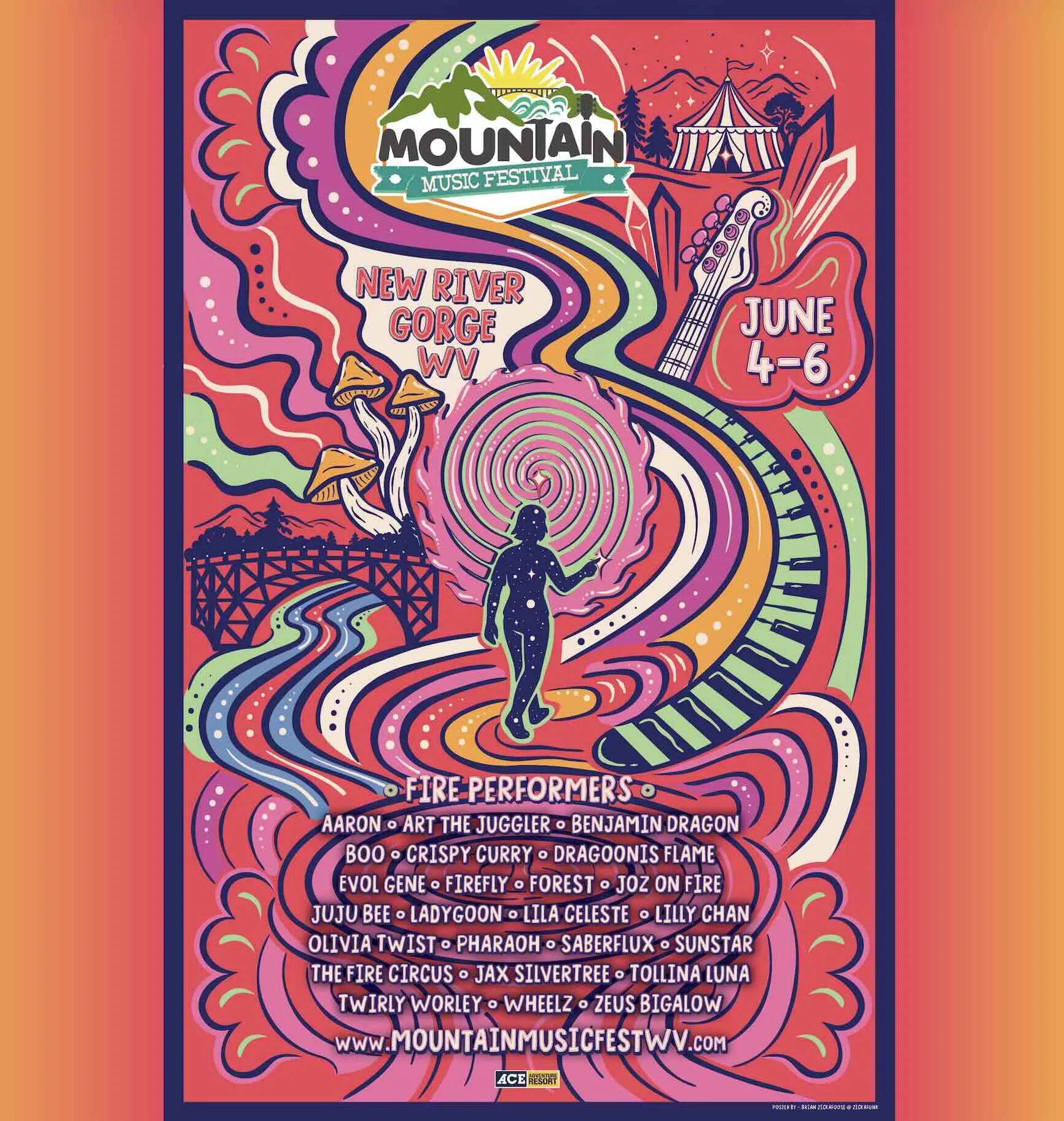 Flow & Fire Performer Lineup Announcement - Mountain Music Festival