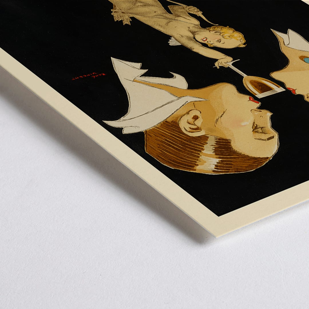 Poster | Kissing Couple Porto Ramos-Pinto by René Vincent | MORYARTY