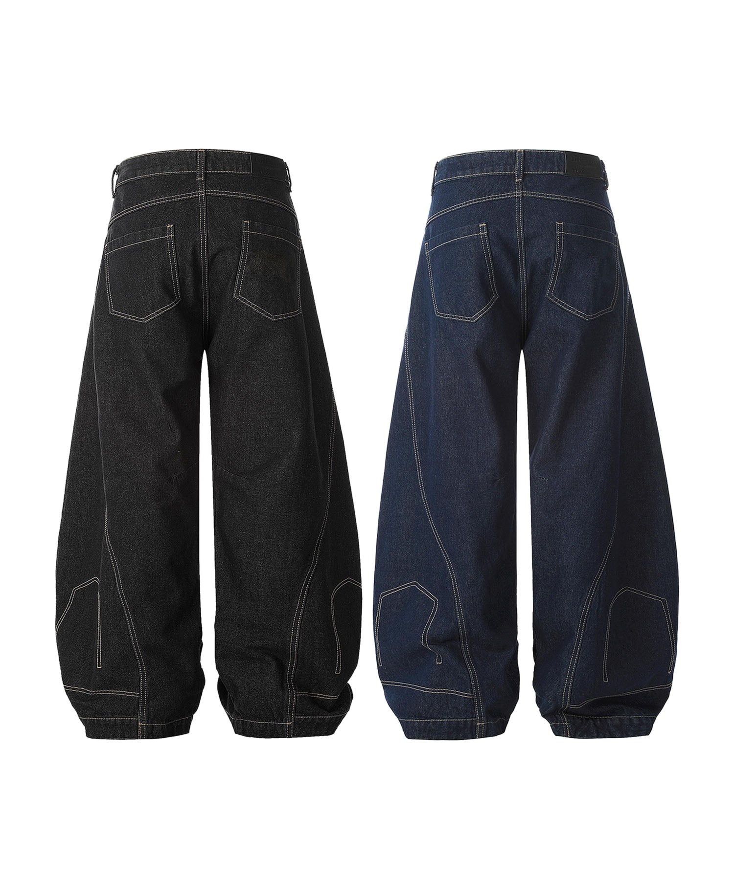 刺繍なしバージョン追加！HOOK -select- 逆さデザインバルーンジーンズ