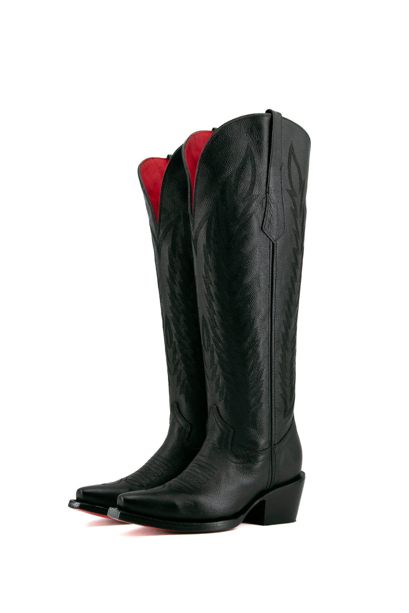 Rock'em Valentina Tall Red Bottom Snip Toe Cowgirl Boots WIDE CALF