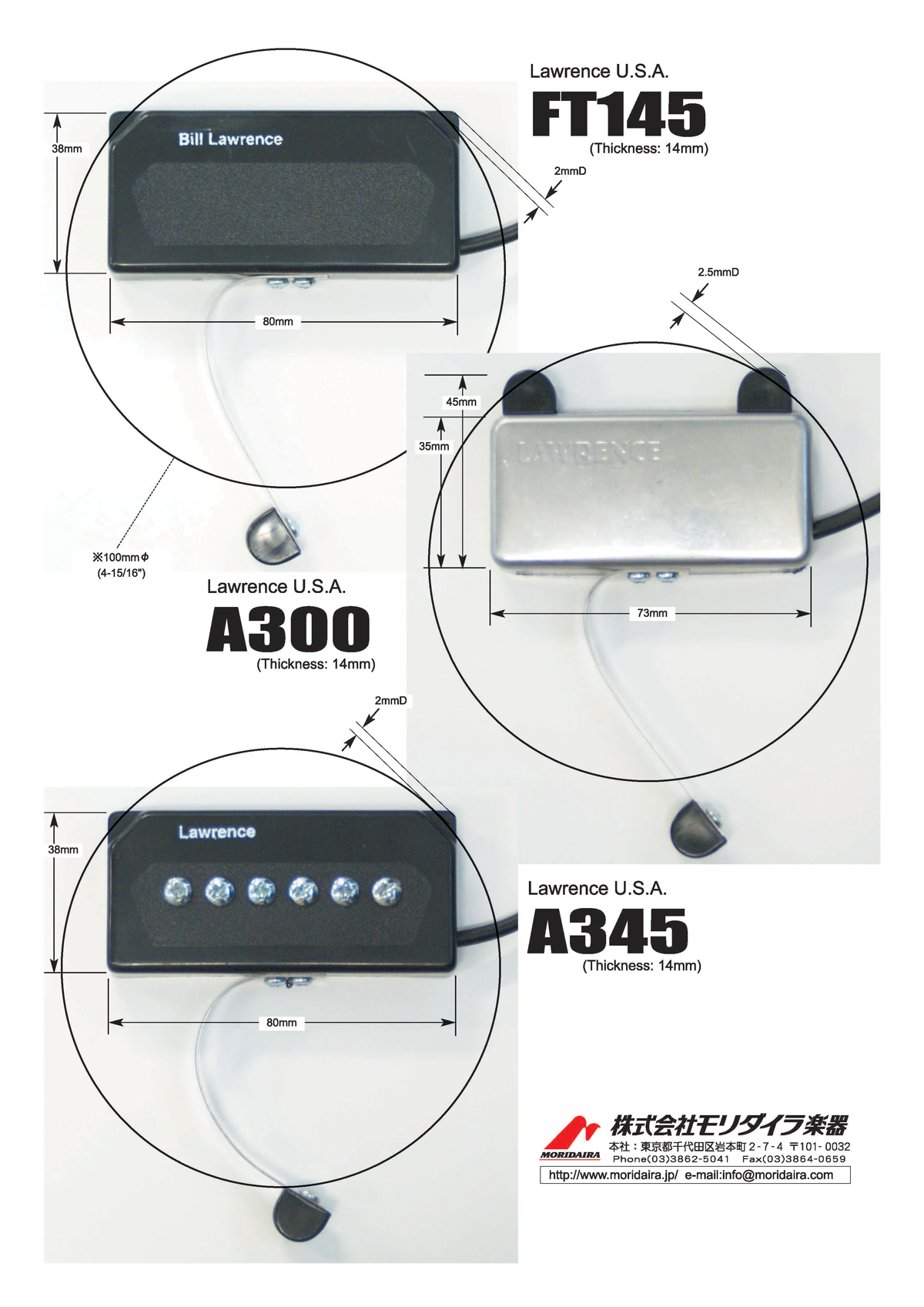 Acoustic Guitar Pickup – モリダイラ楽器