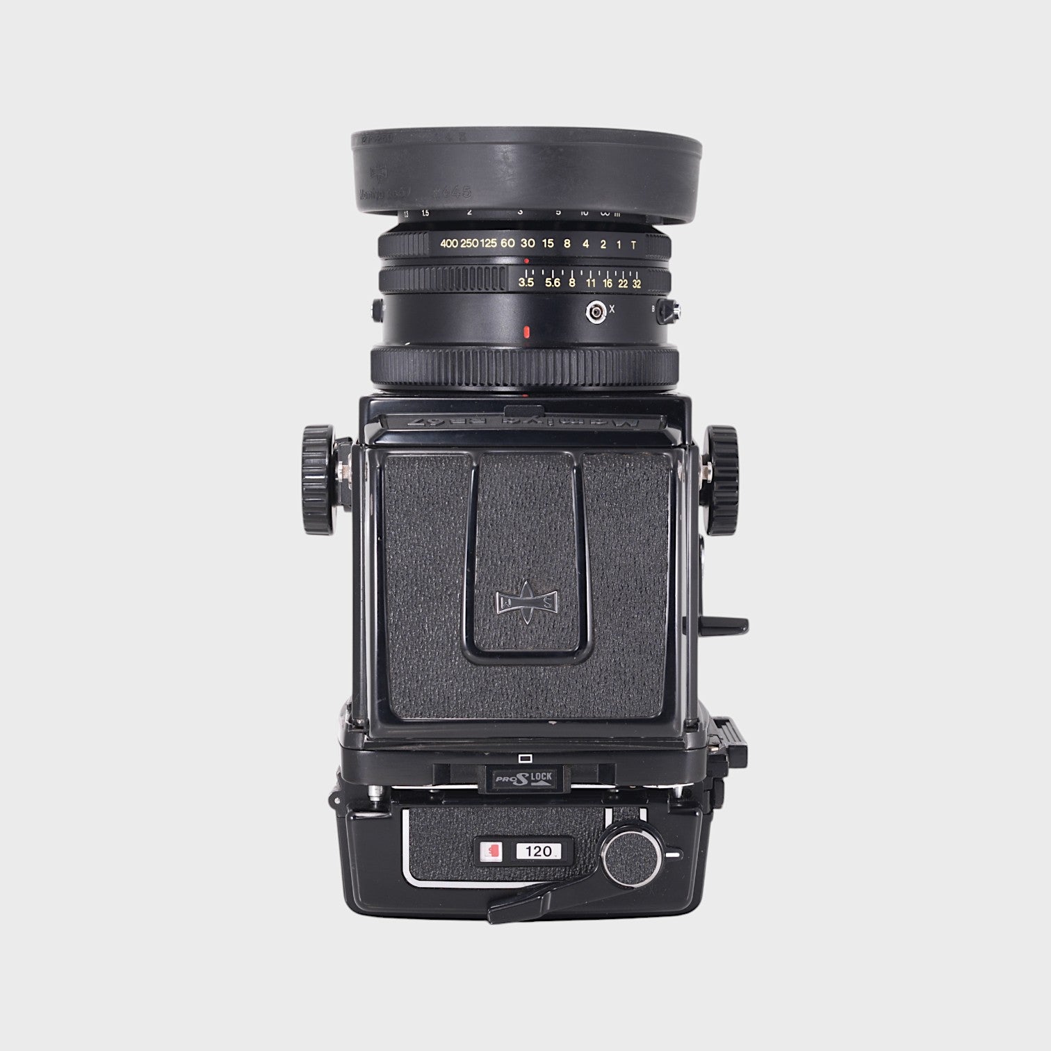 Mamiya RB67 Pro-S Medium Format film camera with 127mm f3.5 lens