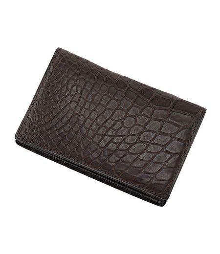 通しマチ名刺入れ｜マットクロコダイル |革製品CYPRIS（キプリス）公式