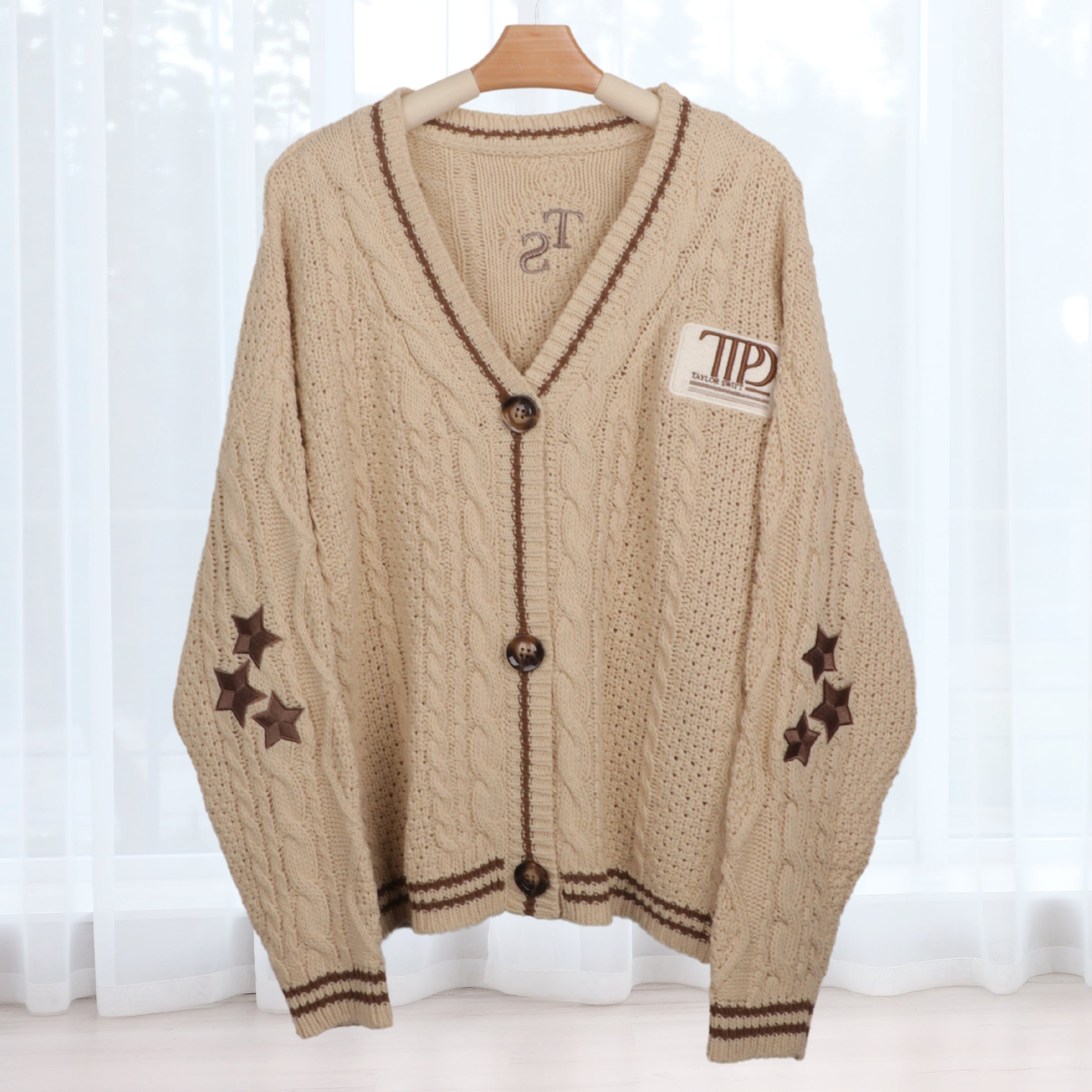 Taylor Swift TTPD Album Inspire Embroidery Cardigan| Morphomerch